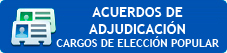 Acuerdos de adjudicaciones de cargos de elección popular, Resultados oficiales, primera vuelta, elecciones 2011.