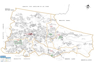 Mapa de Cahabón