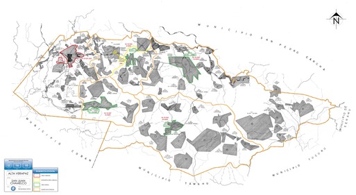 Mapa de San Juan Chamelco