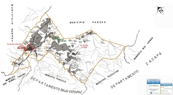 Mapa de Santa Catalina La Tinta