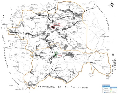 Mapa de Concepción las Minas