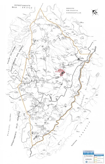 Mapa de Morazán