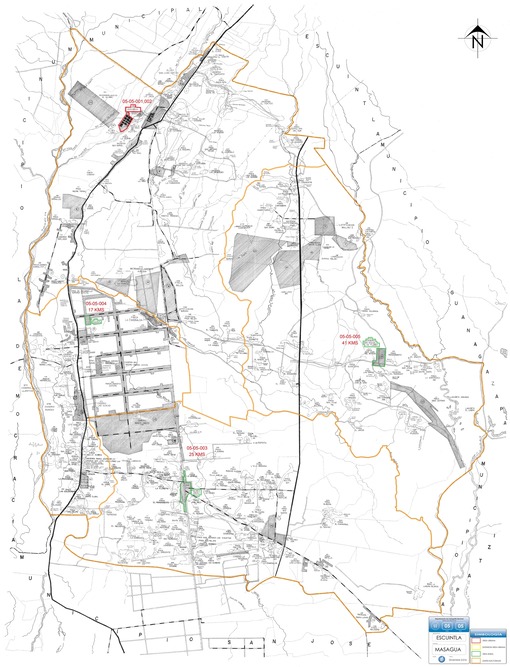 Mapa de Masagua
