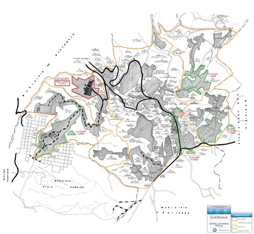 Mapa Santa Catarina Pinula