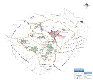 Mapa de San Antonio Huista