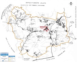 Mapa de Santa Catarina Mita