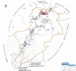 Mapa de Zunil