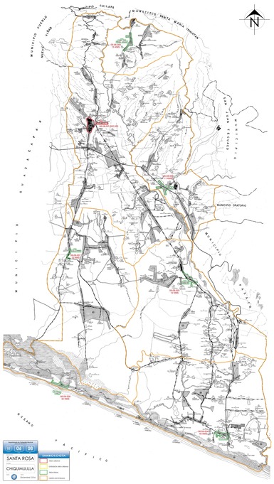 Mapa de Chiquimulilla