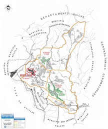 Mapa de San Andrés Semetabaj