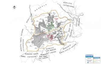 Mapa de Santa Lucía Utatlán