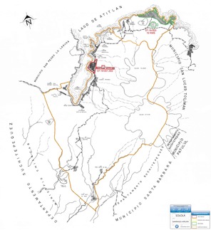 Mapa de Santiago Atitlan