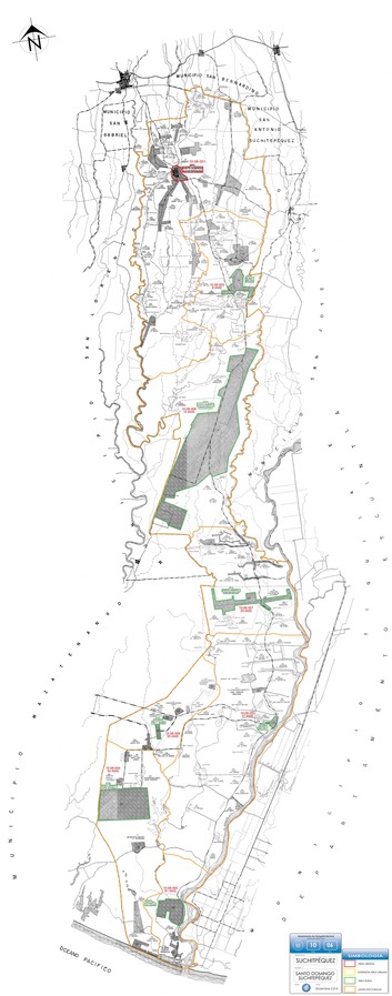 Mapa de Santo Domingo Suchitepéquez