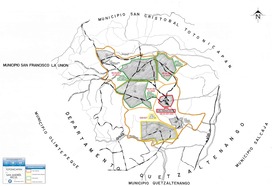 Mapa de San Andrés Xecul