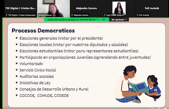 TSE impulsa la reflexión juvenil sobre su rol en el fortalecimiento de la democracia